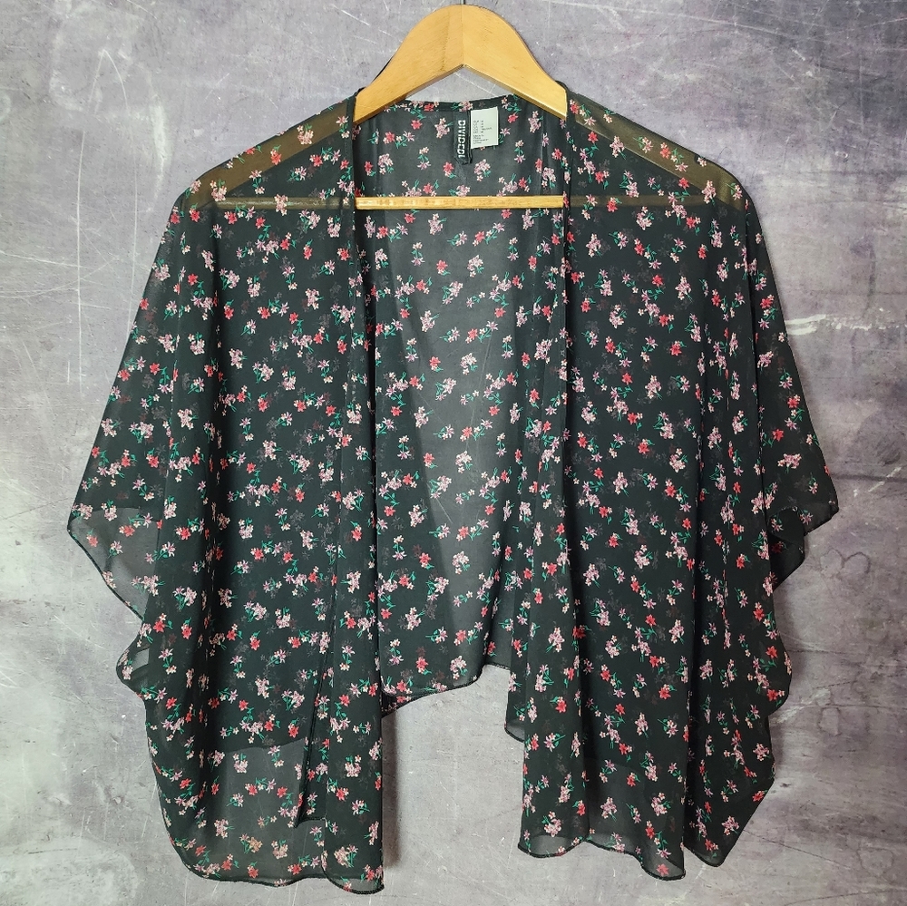 H & M Floral Print Kimono Cardigan
